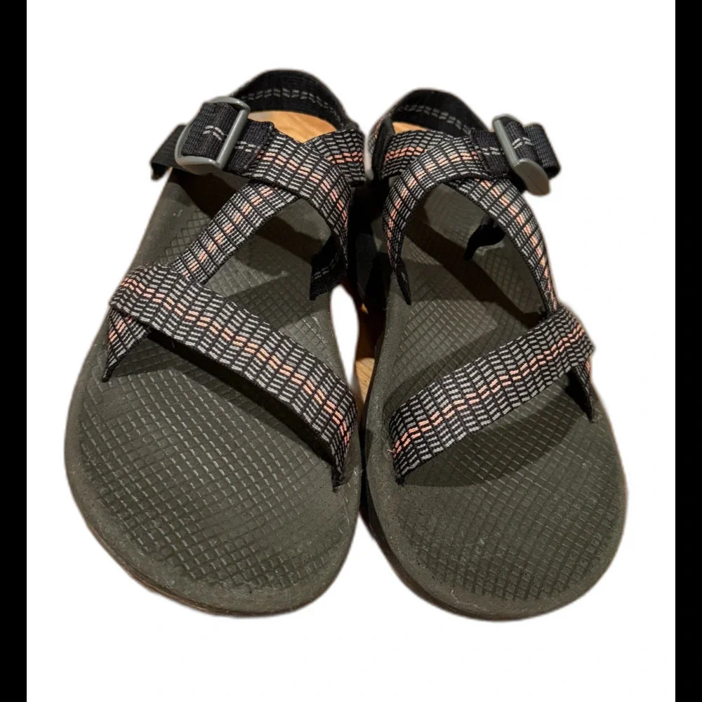 Chaco Men's Classic Sport Sandal Gray Orange 8 M US